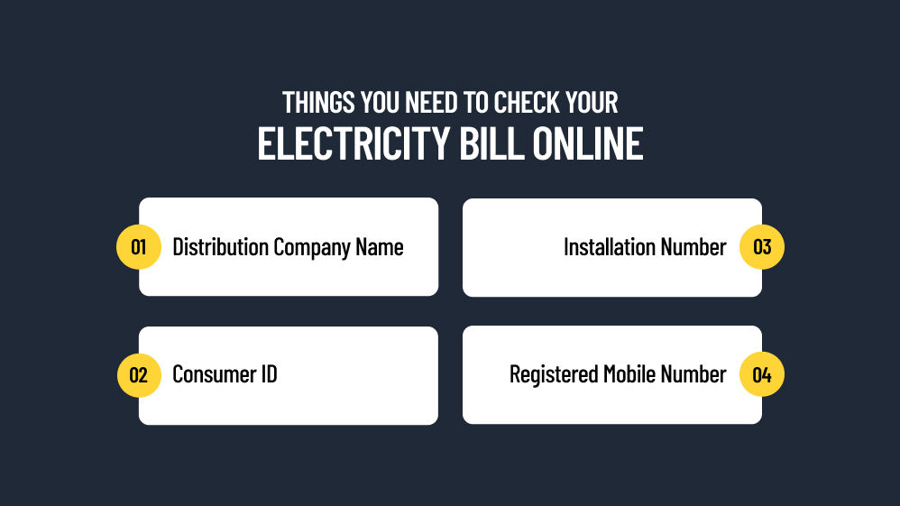 What Are The Things You Need To Check Your Electricity Bill Online