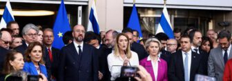 European Union holds minute of silence for victims of Hamas attack