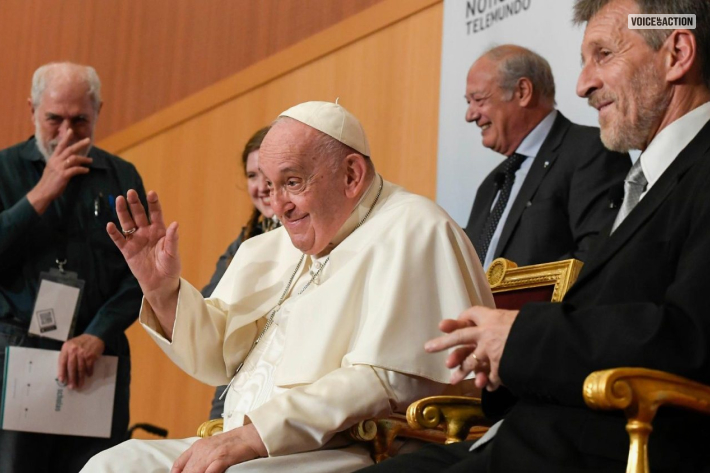 Pope Francis received the Human Rights Prize from Scholas Occurrentes